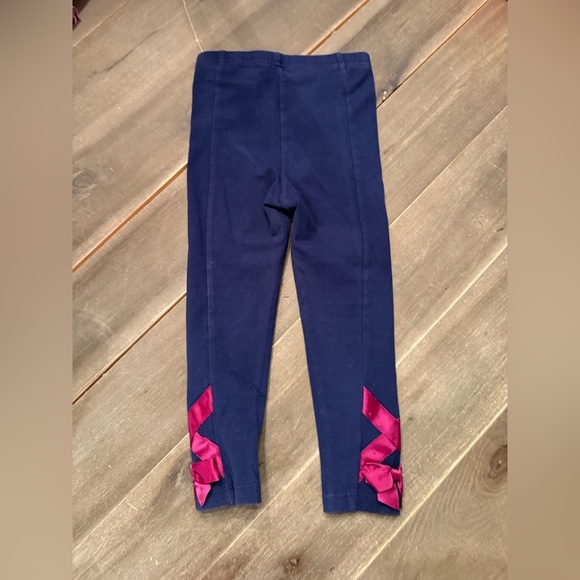 Janie and Jack • 2T • Navy Ballerina Legging Ribbon Detail - Picture 4 of 8